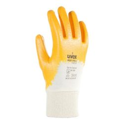 Uvex Guanti nitrile-glove,Profi ENB 20A Ergo Unisex 8,Blu/Bianco