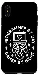 Carcasa para iPhone XS Max Programador por día Gamer By Night Console Gaming Coding Geek