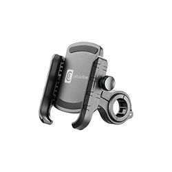 cellularline Rider Steel - Universal Smartphone-hållare i aluminium, cykelhållare - Universal för alla mobiltelefoner - 360-rotation - stabil och solid