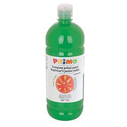 PRIMO - Températures lavables pour enfants +3 Ans et Adultes, 1L, Couleurs de Haute Qualité pour enfants, Adaptées à la Peinture sur Tissus, Verre, Papier, déales pour les Travaux Créatifs et Loisirs