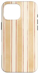 Righe Acquerello Beige Terracotta e Sabbia Custodia per iPhone 16 Pro Max