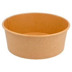 García de Pou 300 Unités - Pots Saladiers 750 ml - 25 oz 300 + 18 Pe g/m2, 15/12,8 x 6 cm Naturel Kraft
