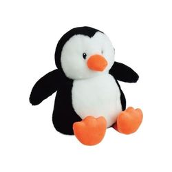024031S Pluszowy bulion pingwin z mikrokulkami gliny +/- 19 cm