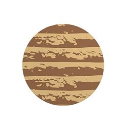 Questo Casa, Rund musmatta med digitalt tryck, halkfri baksida, för kontor och hem, diameter: 22 cm