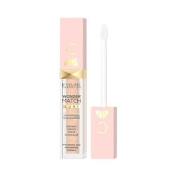 Eveline Cosmetics Wonder Match Radiance Corrector – Nº 15 | Maquillaje iluminador y nutritivo con ácido hialurónico, niacinamida, vitamina C y SPF 25