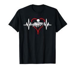 Heartbeat, giocatore di ping-pong, idea regalo Maglietta