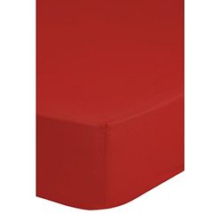 Generique hoeslaken, 90 x 200 - 100% katoen, 90 x 200 cm, rood