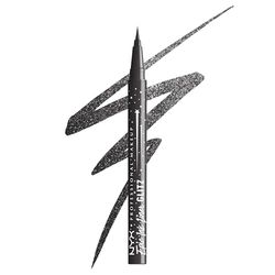 NYX Professional Makeup Epic Ink Jeans Glitz Liquid Eyeliner, Long-Lasting Waterproof Eyeliner With Glitter, Easy to Use, Shade: Graphite Glitz