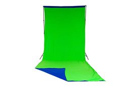 Manfrotto Chromakey textilhin tergrund Verde/Blu 300 x 700 cm M. cinghia