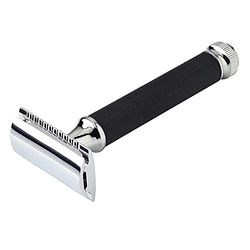 The Goodfellas' smile Pearl Shaving rasoio di sicurezza T-121 manico nero guardia chiusa