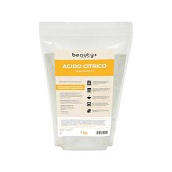 Beauty Plus, Acido Citrico Naturale in Polvere, 1 Kg, Prodotto Biologico, Ideato per uso Alimentare e Domestico, Ammorbidente Ecosostenibile