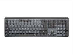 Logitech MX Mechanisch, Draadloos Verlicht Toetsenbord, Stille Tactiele Schakelaars, Duitse QWERTZ indeling - Grijs