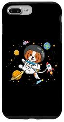 Funny Cartoon Kawaii Kids Boys Girl Space Cavalier Dog Lover Custodia per iPhone 7 Plus/8 Plus