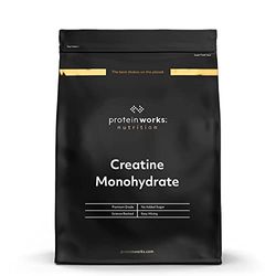 Protein Works - Creatine Monohydrate Powder | 100% Pure & Premium Creatine Supplement | Ultra Fast Absorption | 83 Servings | Unflavoured | 500g