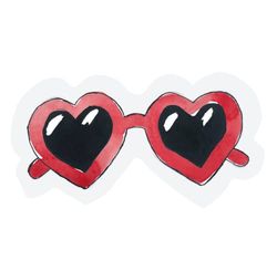 Tarjetas de corte - Heart glasses