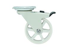 Headbourne 8296E 3-Inch Mag Designer Caster, 4-Pack, Wit Polyurethaan, 4 Count