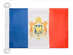 AZ FLAG Paviljoen Frankrijk Second Empire 1852-1870 45 x 30 cm – vlag Franse boot – Napoleon III 30 x 45 cm