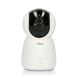 Alecto DVM-275C - Videocamera aggiuntiva per DVM-275, funzione di citofono digitale per baby shower, visione notturna, portata fino a 300 m, colore: Bianco