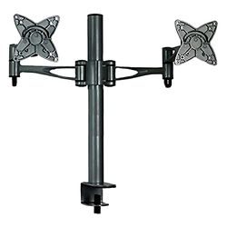 BeMatik - Suporte de mesa para 2 ecrãs VESA 75/100 em horizontal