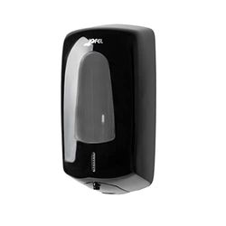 Jofel - Distributeur Automatique de Savon en Gel Mural Rechargeable d'une capacité de 1 Litre, Distributeur Optique de Savon sans Contact, Corps en ABS, Aitana AC76650, Noir Brillant
