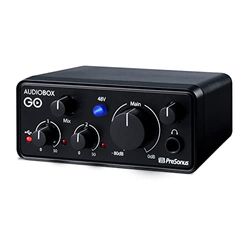 PreSonus AudioBox GO | USB-C Audio-Interface voor Muziekproductie met Studio One DAW-opnamesoftware, Muziektutorials, Geluidsvoorbeelden en Virtuele Instrumenten