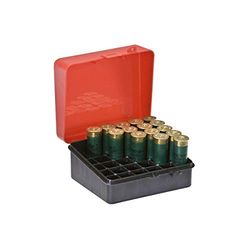 Plano Shot Shell Case – 16 gauge |25 rondingen, rood, shotgun munitiehouder, shotgun patroonhouder, shotgun hulsbox Munitie Organizer