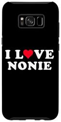 Carcasa para Galaxy S8+ I Love Nonie Matching Girlfriend & Novio Nonie Nombre
