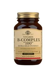 Solgar Vitamin B-Complex "100" Extra High Potency Vegetable Capsules - Pack of 100 - Key Vitamin B Combination - For Increased Energy and Mental Performance - Vegan and Gluten Free