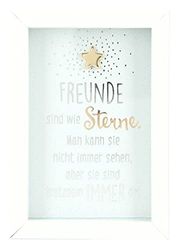 Depesche 11625-033-fotolijst met compliment, decoratieve lijst met mooie spreuk, ca, kleine attentie, wit, 8,4 x 5,8 x 1,9 cm