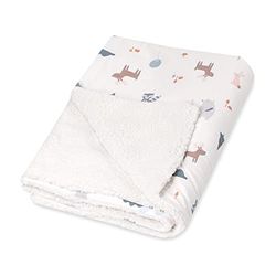 Julius Zöllner Couverture d'hiver en Jersey Taille 70100, Couverture Enfant | Fabriqué en Allemagne | Jersey 100% Coton | Certifié Oeko-Tex Standard 100 | Little Fox