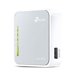 TP-Link - Router de viagem Wi-Fi portátil (modo 3G/4G de suporte de 300 Mbps/modo de ponto de acesso / modo cliente, sem necessidade de configuração, tomada da UE), cor branca
