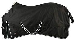 PFIFF 101898 Paxson - Coperta antipioggia per cavalli, 145 cm, colore: Nero