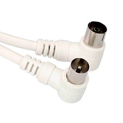 PROLONGACION TV ACODADA 9,5MM 10M ENVASADA BLANCA