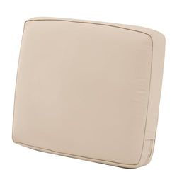 Classic Accessories - Cuscino posteriore Montlake in schiuma e fodera antiscivolo, Antique Beige, 23" wide x 20" high x 4" thick