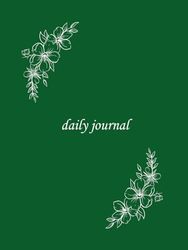 Lined Notebook Paperback, 6” x 8” , Green Journal, 180 pages