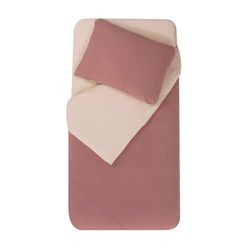Mon PTIT Dodo - Juego de edredón de 100 x 140 cm + Funda de Almohada de 40 x 60 cm, Color Rosa