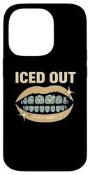 Iced Out Grillz Teeth Case for iPhone 14 Pro
