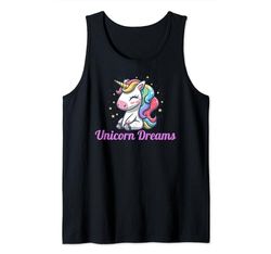 Cute Unicorn Dreams Awesome Kids and Adults Tees and More Canotta