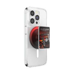 PopSockets StarWars - Impugnatura magnetica per telefono MagSafe, supporto magnetico sicuro, cavalletto a mani libere, compatibile con ricarica wireless, StarWars - Smalto Benvenuto da Mustafar