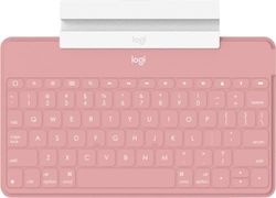 Logitech Keys-to-Go Draadloos tablet-toetsenbord, Bluetooth, iOS-toetsen, ultralicht en geruisloos, 3 maanden batterijduur, voor tablet en smartphone, Duitse QWERTZ-lay-out, zwart