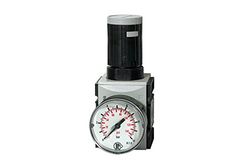 Precisiedrukregelaar »FUTURA«, incl. manometer, BG 2, G 1/2, PE max. 16 bar, temp. -10 °C tot 50 °C, regelbereik 0,5-10 bar