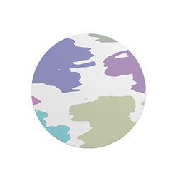 Questo Casa, Round Digital Printed Mouse Pad, Non-Slip Base, for Office and Home, Diameter:22cm