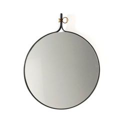 ESPEJO 61X3X75 CRISTAL/METAL DORADO/NEGRO