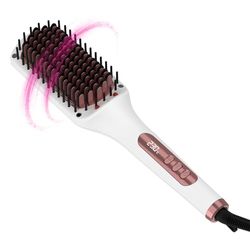 Solac - Spazzola Lisciante Expert Ion Brush | 65W | 3D Rivestimento Ceramico | Tecnologia Ionica | 6 Livelli Temperatura | Schermo Elettronico | Spegnimento Automatico | Cavo 360º