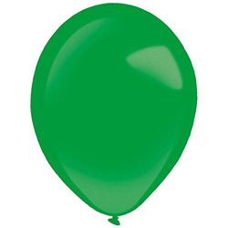 Amscan 9905464 50 latex ballonnen metallic, groen