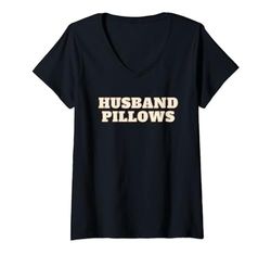 Mujer Almohadas para marido - Relación descarada Humor matrimonial picante Camiseta Cuello V