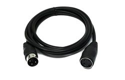 SYSTEM-S S-Video kabel 150 cm DIN 3-pins stekker naar bus in zwart