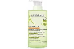 A-DERMA Exomega Control 2in1 Emollient Cleansing Gel Anti-Scratching 500ml