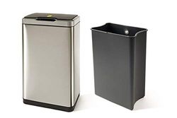 Perfetto Bin Bidone Coll. Alfred – Con sensor – 30 l – Acero inoxidable satinado – 6400 g