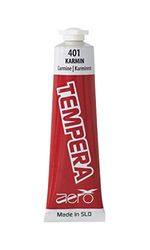 AERO Tempera, enkele kleuren, tempera-kleuren, 5 tubes à 42 ml, karmijnrood, schilderverf voor kinderen, met water verdunbaar, geschikt voor schilder- en kunstprojecten, knutselbenodigdheden